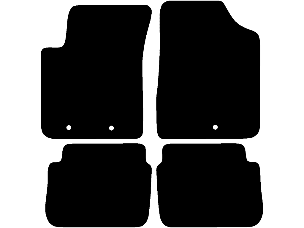 Alfombrilla de copiloto con fijacion