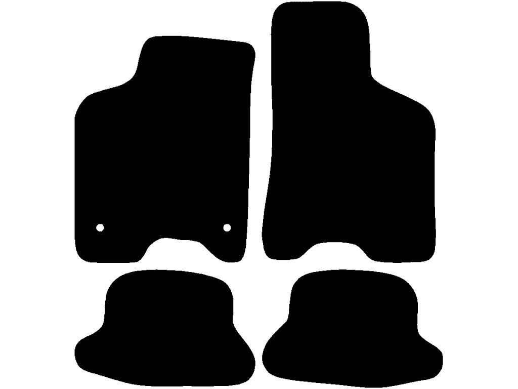 Alfombrilla de copiloto sin fijación | Sistema de fijación: Clips (cerrado)