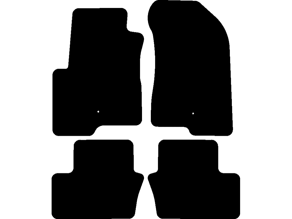 Alfombrilla de copiloto con fijacion