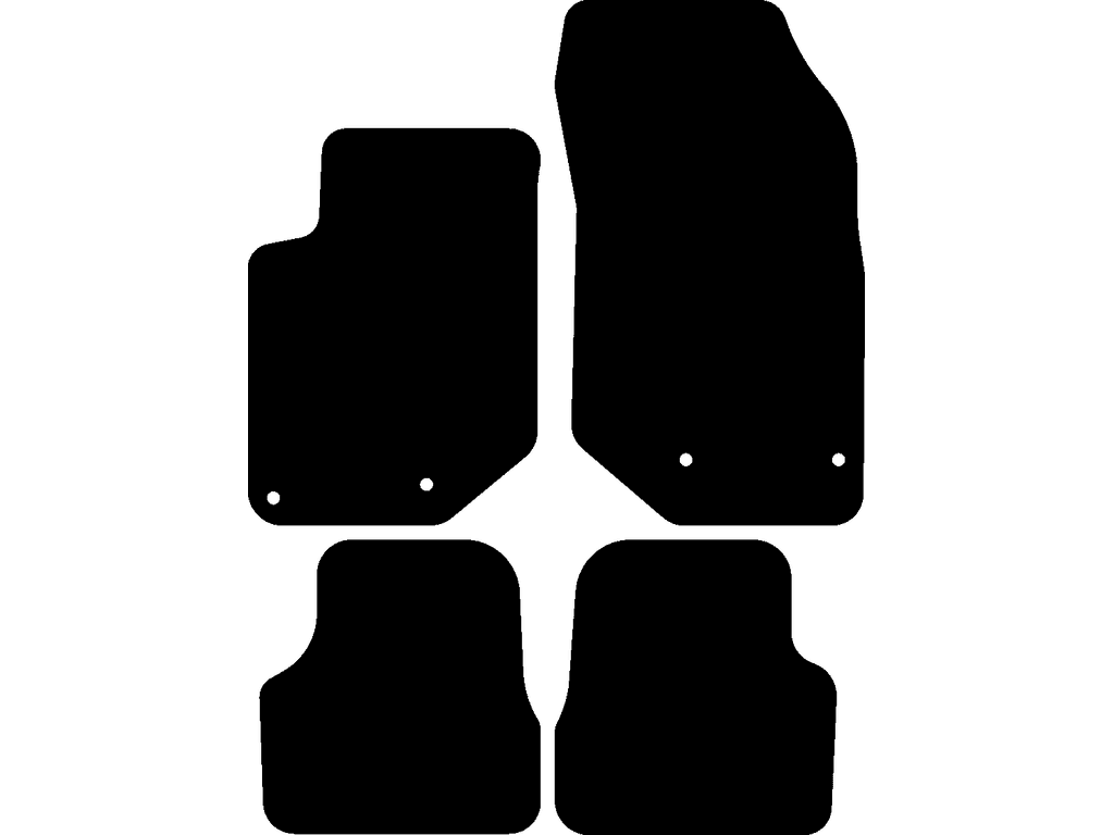 Corsa F | Gasolina/Diesel | Alfombrilla de copiloto con fijacion