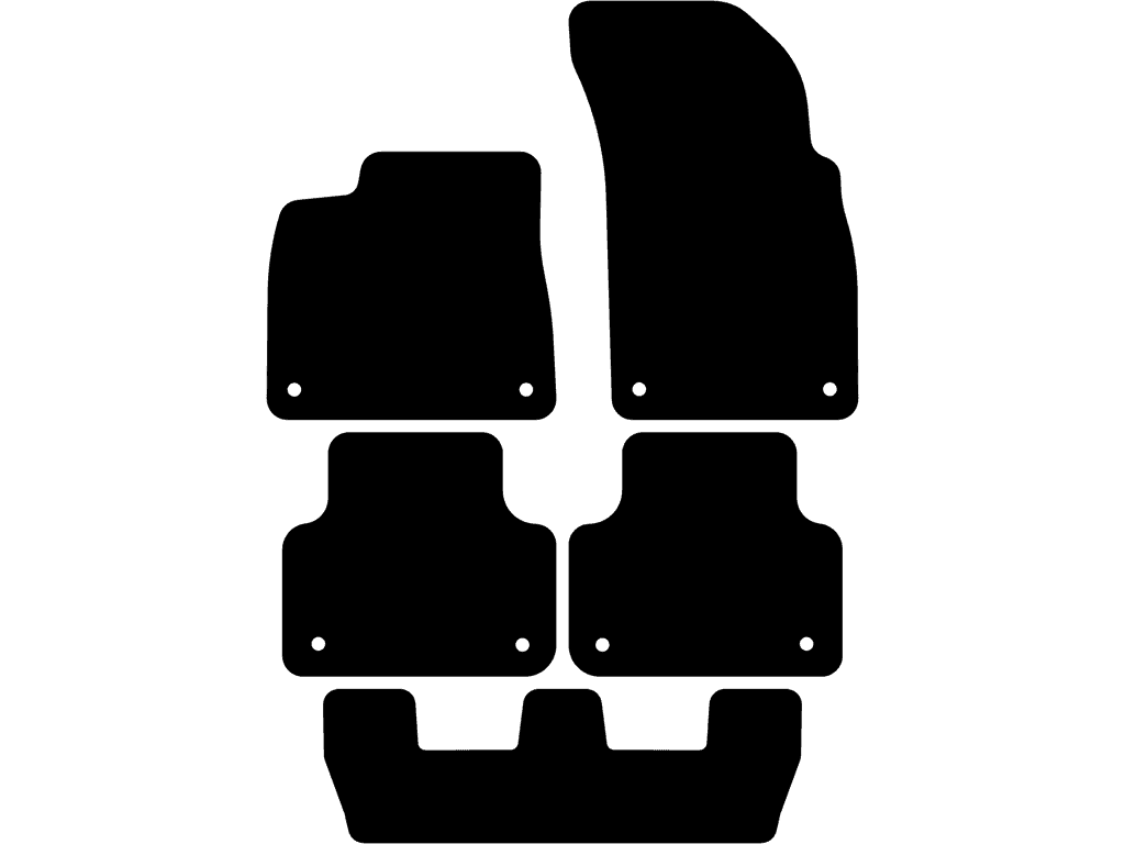 7 plazas | Con sistema de sujeción en las alfombrillas traseras