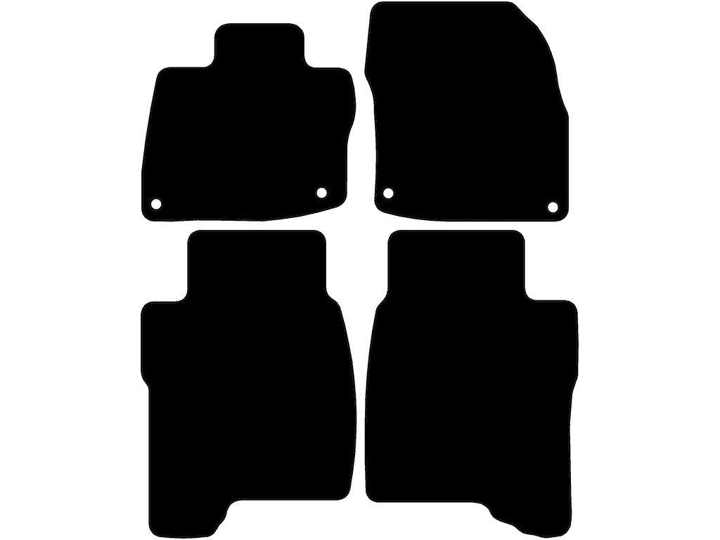 3/5 puertas | Alfombrilla de copiloto con Sistema de fijación | Sistema de fijación: Clips ovalado (con ojal) | Variante 1