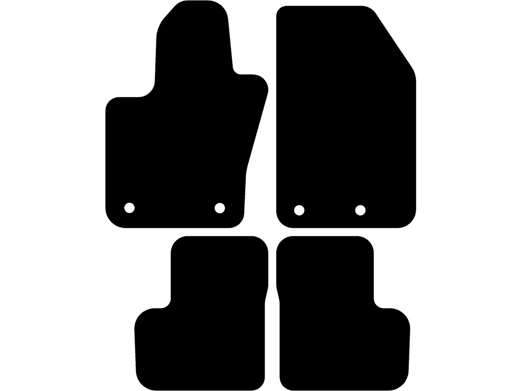 Alfombrilla de copiloto con fijacion