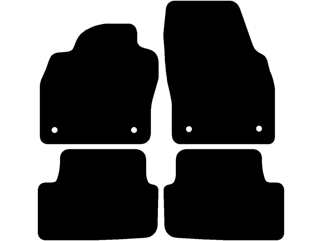 Alfombrilla de copiloto con fijacion