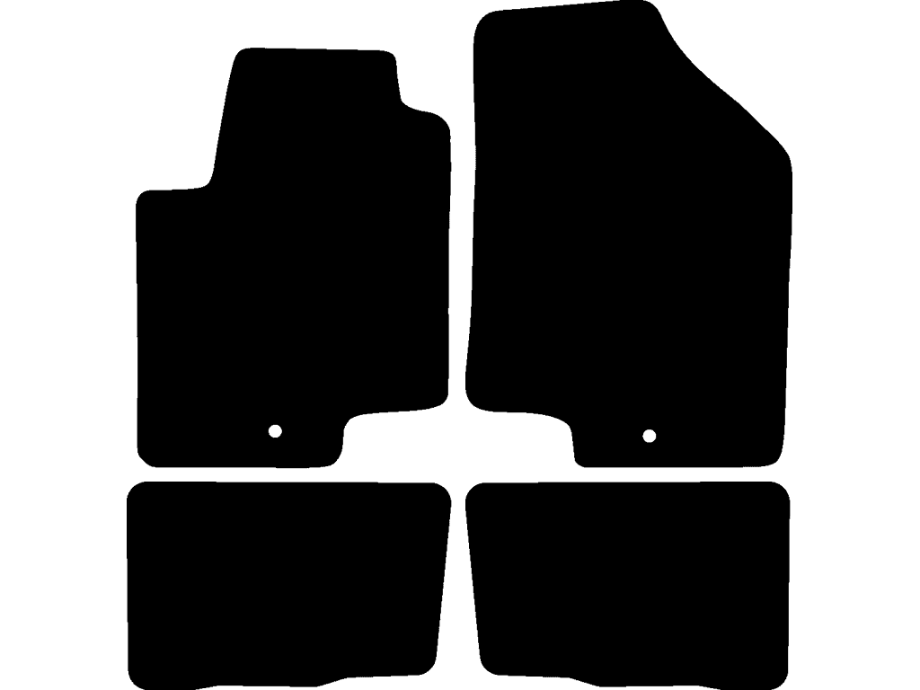 Alfombrilla de copiloto con fijacion