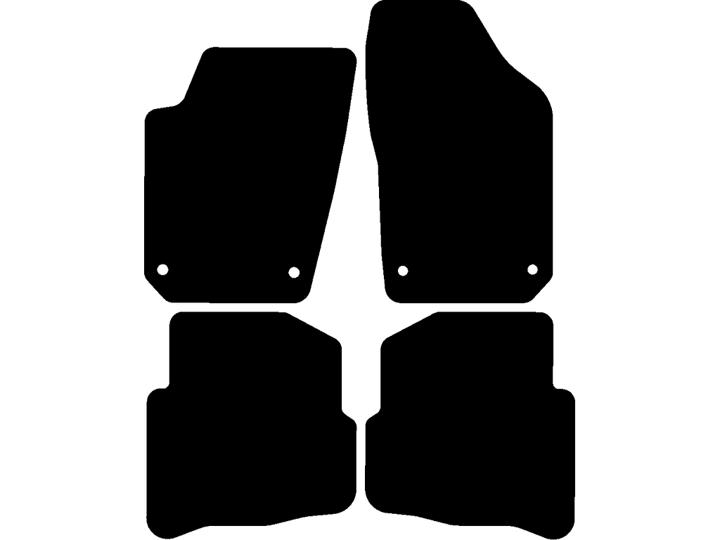 Alfombrilla de copiloto con fijacion