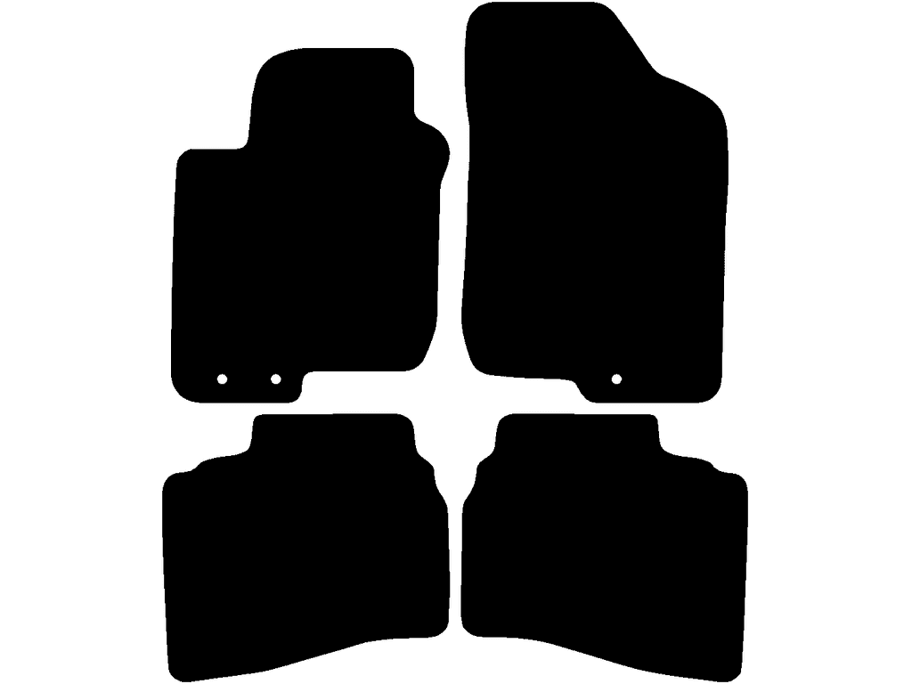 5 puertas | Alfombrilla de copiloto con Sistema de fijación | Variante 1