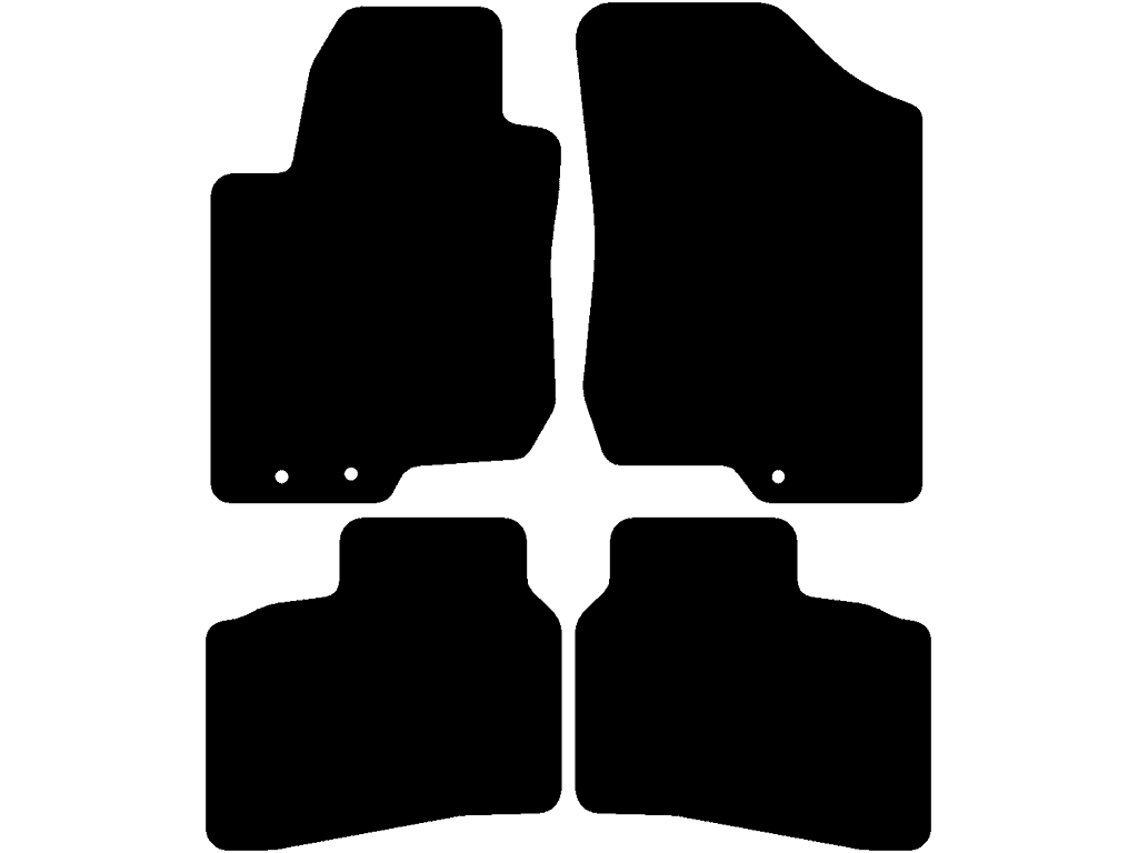 5 puertas | Alfombrilla de copiloto con Sistema de fijación | Variante 2