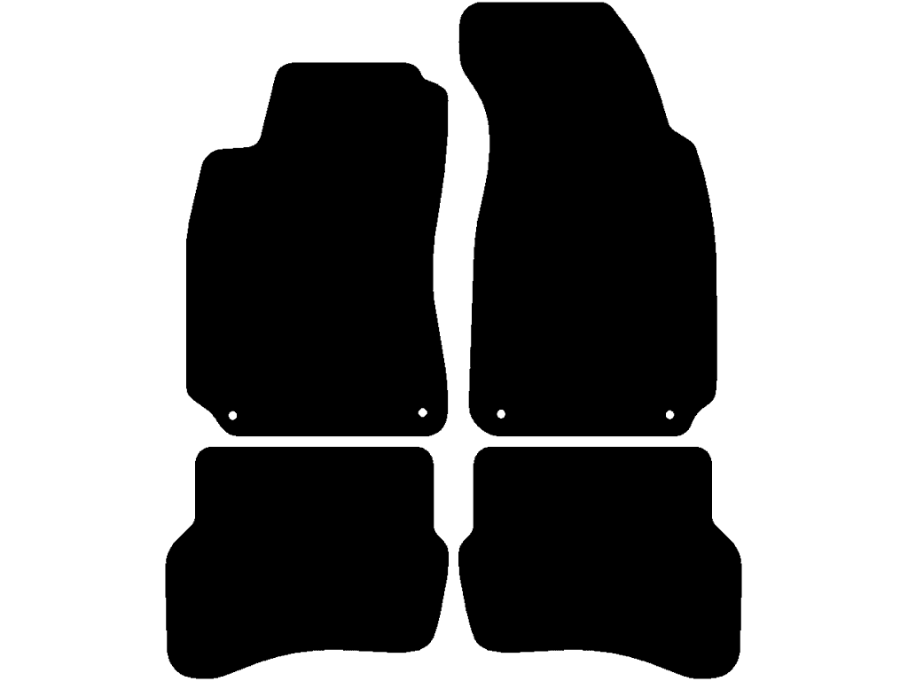 Sedán / Variant | Sin sistema de sujeción en las alfombrillas traseras | Sistema de fijación: Clips (cerrado)