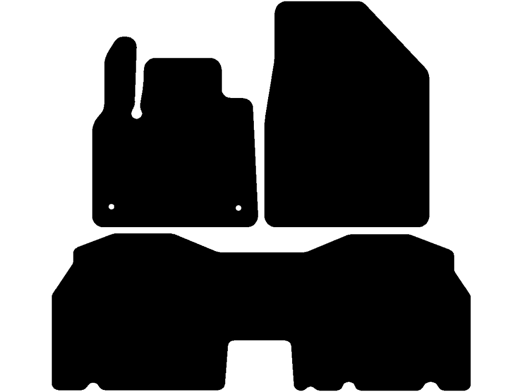 5 plazas | Alfombrilla trasera pieza única