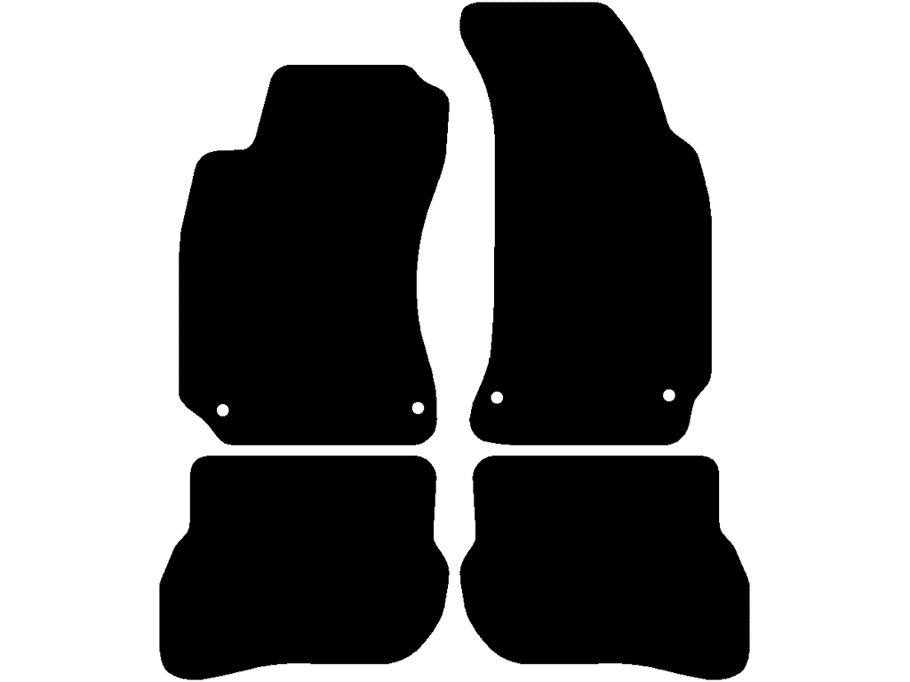 Sedán / Variant | Sin sistema de sujeción en las alfombrillas traseras | Sistema de fijación: Clips (con ojal)