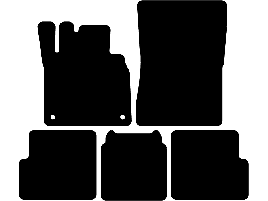 Alfombrilla trasera sin portavasos