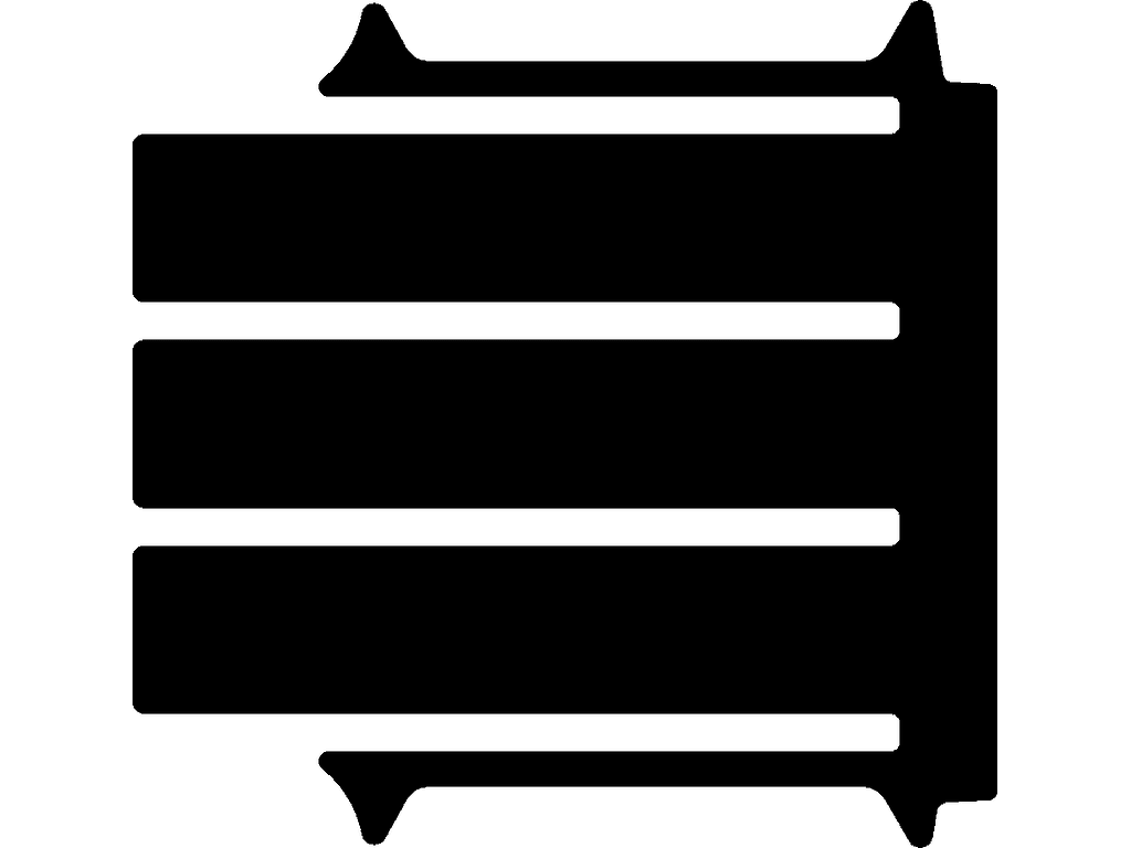 Trasera | 4 railes | Doble puerta corredera