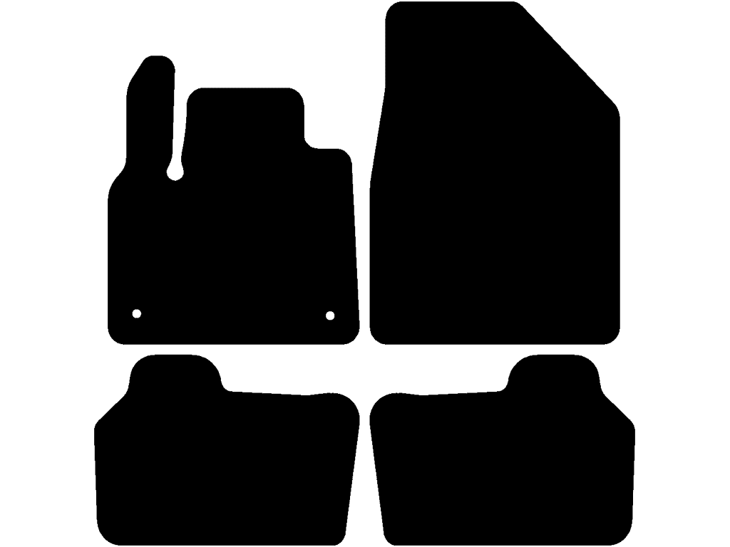 5 plazas | Dos alfombrillas traseras
