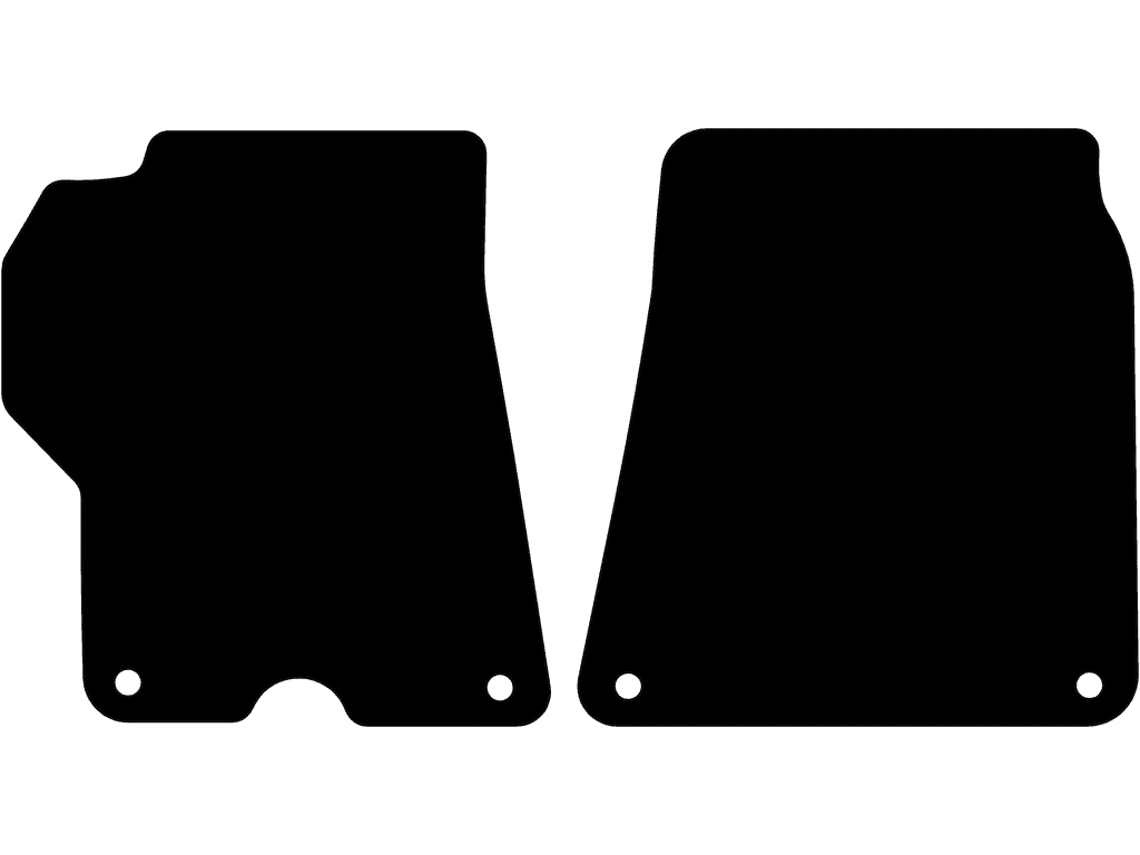 2 plazas | Sistema de fijación: Clips a presión (cerrado)