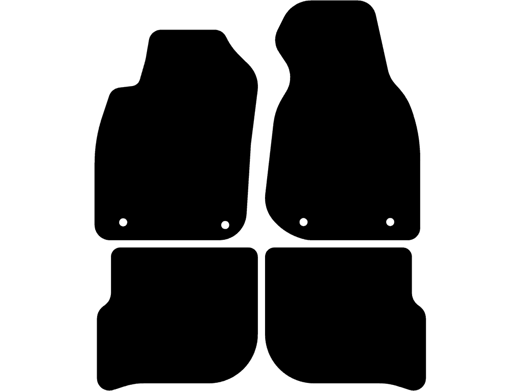 Avant / Sedán | Sistema de fijación: Clips (cerrado) | Sin sistema de sujeción en las alfombrillas traseras